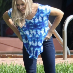 Joanna Krupa nip slip in Miami