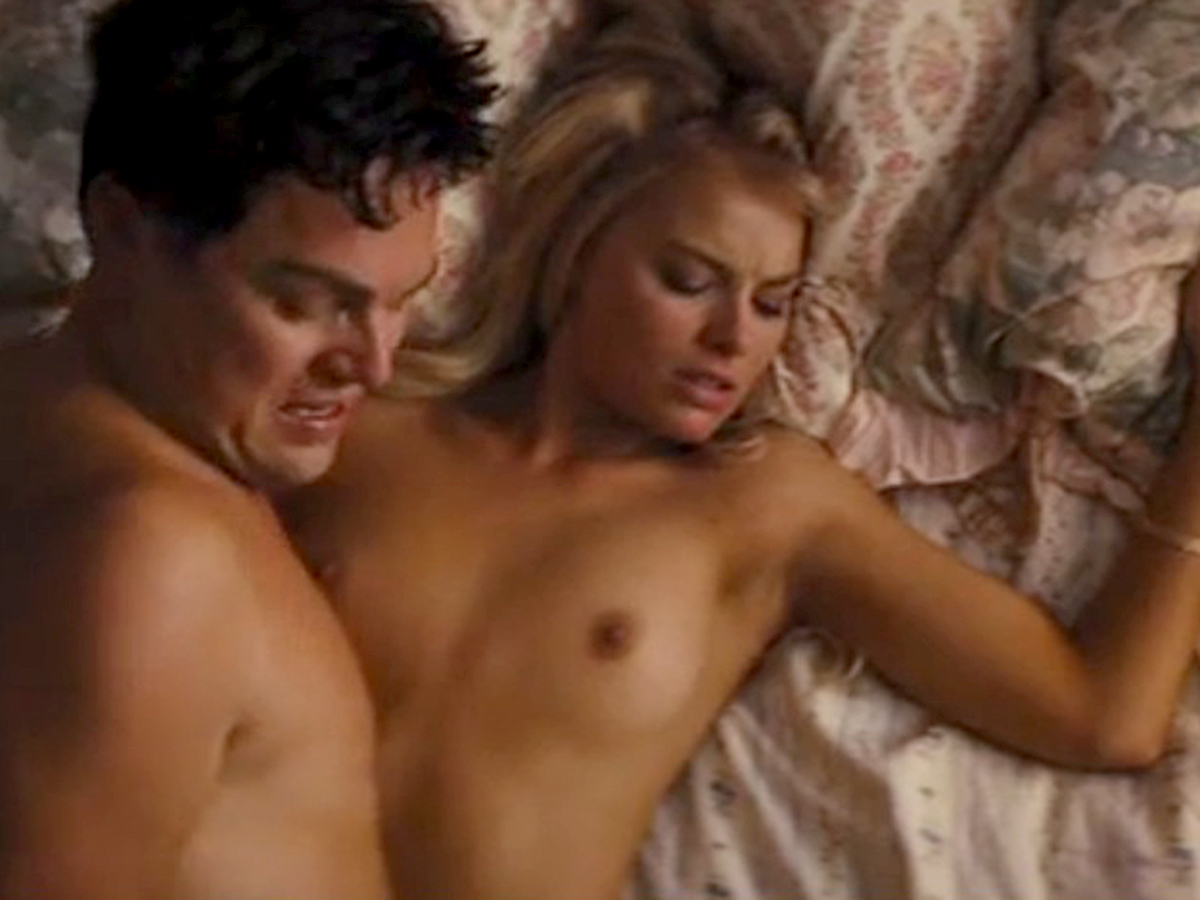 Margot Robbie topless on Wolf Of Wall Street.