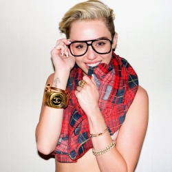 Miley Cyrus HOT braless for Terry Richardson