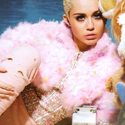 MileyCyrus Topless for V Magazine